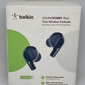 Belkin True Wireless Earbuds IPX5 Sweat Water Resistant Headphone Headset Mic